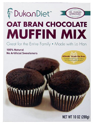 Dukan Diet Oat Bran Muffin Mix Chocolate -- 10 oz