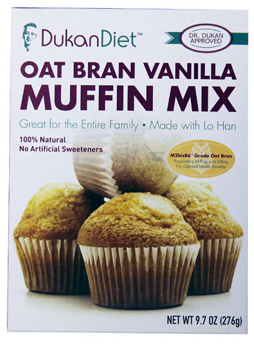 Dukan Diet Oat Bran Muffin Mix Vanilla -- 9.7 oz