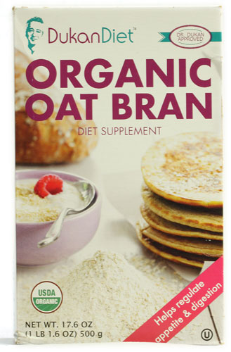 Dukan Diet Organic Oat Bran -- 17.6 oz