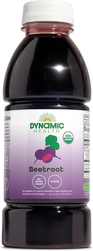 Dynamic Health Beetroot Juice Certified Organic 16 fl oz Vitacost