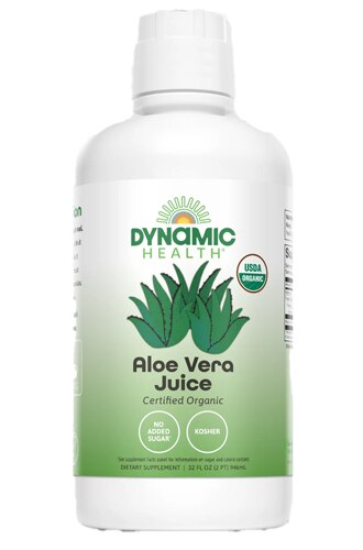 Dynamic Health Organic Aloe Vera Juice Unflavored -- 32 fl oz