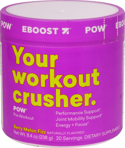 EBoost POW® Pre-Workout SuperEnhancer Berry-Melon Fizz -- 20 Servings
