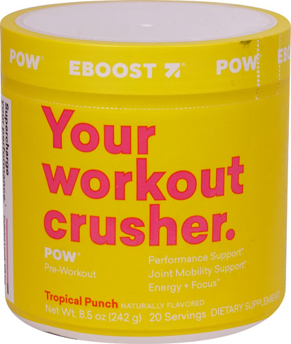 EBoost POW® Pre-Workout SuperEnhancer Tropical Punch -- 20 Servings