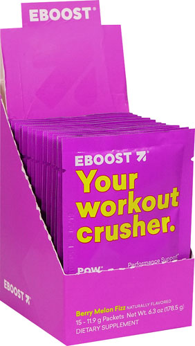 EBoost POW® Pre-Workout Superenhancer Berry Melon Fizz -- 15 Packets