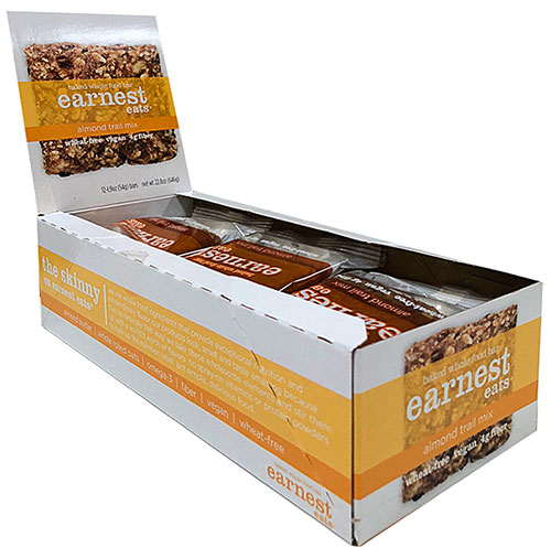 Earnest Eats Baked Whole Food Bar Vegan Almond Trail Mix -- 12 Bars