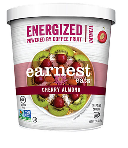 Earnest Eats Energized Oatmeal Cup Gluten Free Cherry Almond -- 2.35 oz