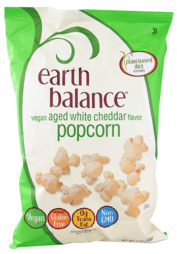 Earth Balance Vegan Popcorn Aged White Cheddar -- 7 oz