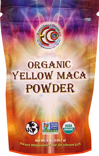 Earth Circle Organics Raw Organic Maca Powder -- 8 oz