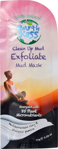 Earth Kiss Clean Up Mud Exfoliate Mud Mask -- 0.59 oz