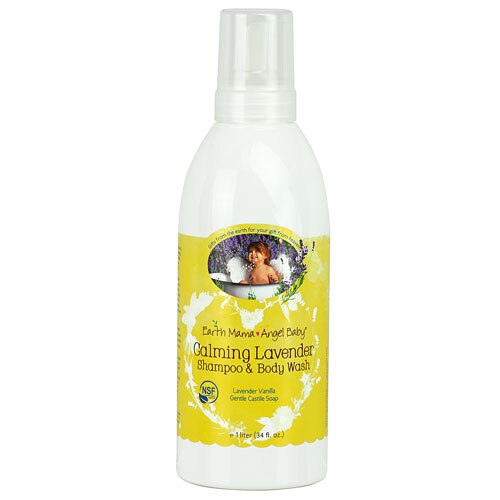 Earth Mama Angel Baby Calming Lavender Shampoo &amp; Body Wash Lavender Vanilla -- 34 fl oz
