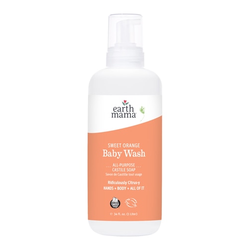 Earth Mama Baby Wash Sweet Orange -- 34 fl oz
