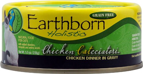 Earthborn Holistic Natural Canned Food For Cats Grain Free Chicken Catcciatori -- 5.5 oz