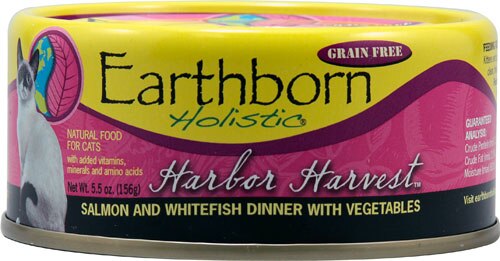 Earthborn Holistic Natural Canned Food For Cats Grain Free Harbor Harvest -- 5.5 oz