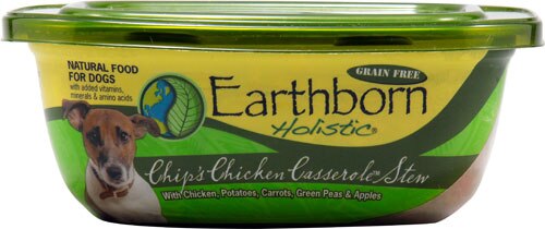 Earthborn Holistic Natural Moist Food For Dogs Grain Free Chip's Chicken Casserole Stew -- 9 oz