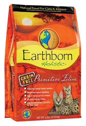 Earthborn Holistic Primitive Feline Natural Dry Food for Cats &amp; Kittens Grain Free -- 5 lbs