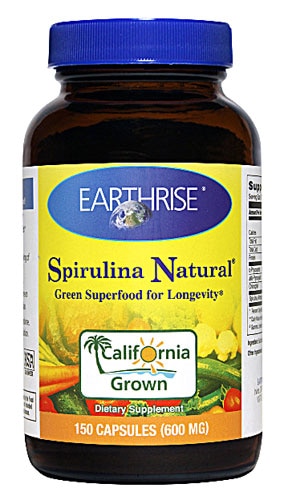 Earthrise Spirulina Natural® -- 600 mg - 150 Capsules
