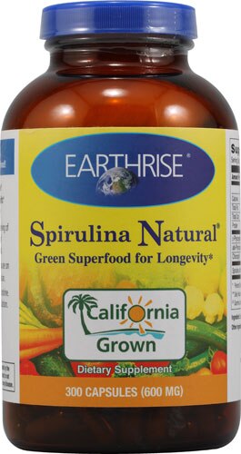 Earthrise Spirulina Natural® -- 600 mg - 300 Capsules