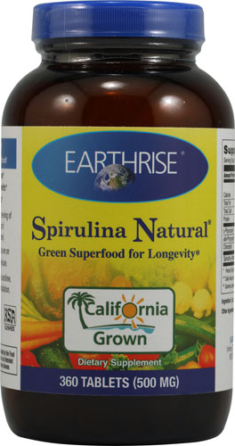 Earthrise Spirulina Natural® -- 500 mg - 360 Tablets