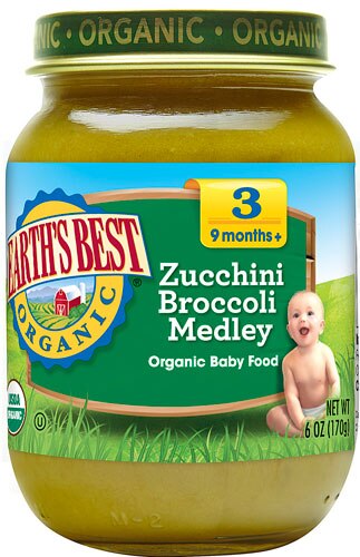 Earth S Best Organic Baby Food Stage 3 Zucchini Broccoli Medley