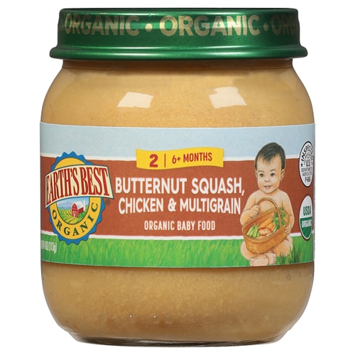 Earth s Best Organic Stage 2 Baby Food Butternut Squash Chicken