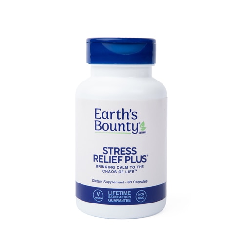 Earth's Bounty Stress Relief Plus™ with Sensoril® -- 60 Vegetarian Capsules