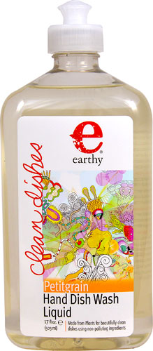 Earthy Clean Dishes Hand Dish Wash Liquid Petitgrain -- 17 fl oz
