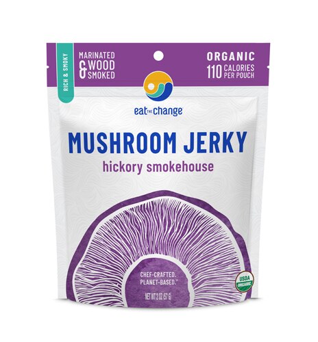 Eat the Change Organic Mushroom Jerky Hickory Smokehouse
