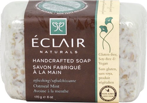 Eclair Naturals Handcrafted Bar Soap Oatmeal Mint -- 6 oz