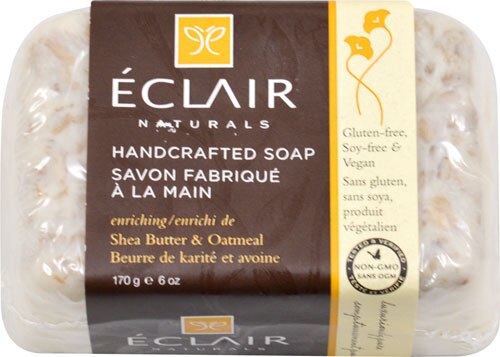 Eclair Naturals Handcrafted Bar Soap Shea Butter &amp; Oatmeal -- 6 oz