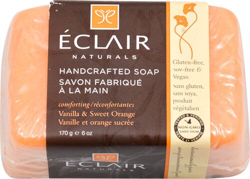 Eclair Naturals Handcrafted Bar Soap Vanilla &amp; Sweet Orange -- 6 oz