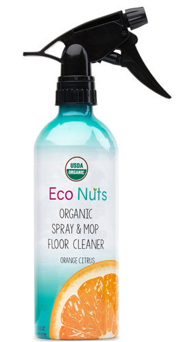 Eco Nuts Organic Spray &amp; Mop Floor Cleaner Orange Citrus -- 16 fl oz