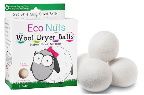 Eco Nuts Wool Dryer Balls -- 4 Balls