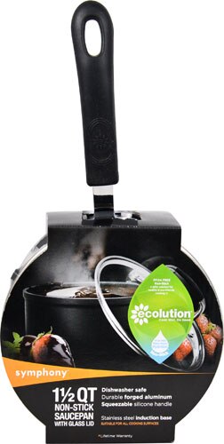 Ecolution Symphony Nonstick 1.5-Quart Sauce Pan with Glass Lid -- 1 Unit