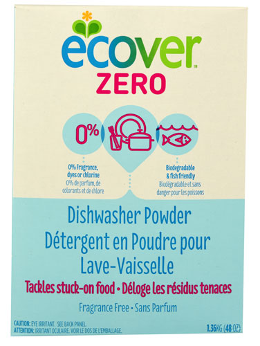Ecover Zero Dishwasher Powder Fragrance Free -- 48 oz