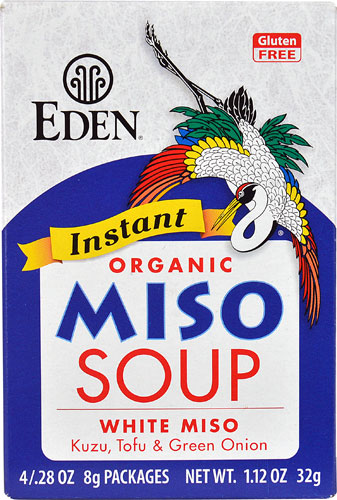 Eden Foods Instant Organic Miso Soup White Miso -- 4 Packages