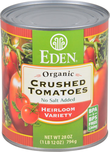 Eden Foods Organic Crushed Tomatoes No Salt Added Heirloom Variety