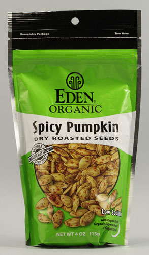 Eden Foods Organic Dry Roasted Seeds Spicy Pumpkin -- 4 oz