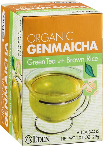 Eden Foods  Genmaicha Green Tea and Roasted Brown Rice -- 16 Tea Bags