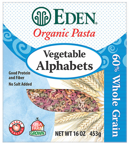 Eden Foods Organic Pasta Vegetable Alphabets -- 16 oz