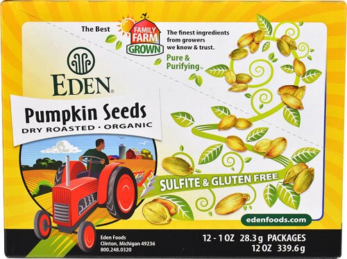 Eden Foods Pumpkin Seeds Pocket Snacks