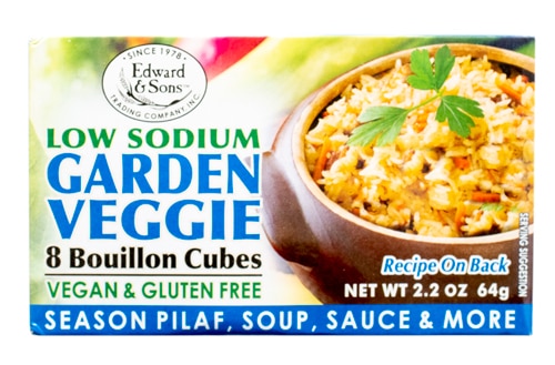 Edward & Sons Gluten Free Low Sodium Veggie Cubes