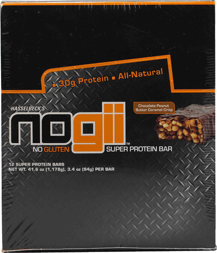 Elisabeth Hasselbeck's NoGii™ High Protein Bar Chocolate Peanut Butter Caramel Crisp -- 12 Bars