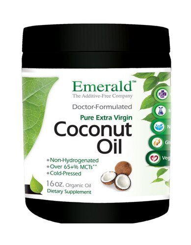 Emerald Labs Pure Extra Virgin Coconut Oil -- 16 oz