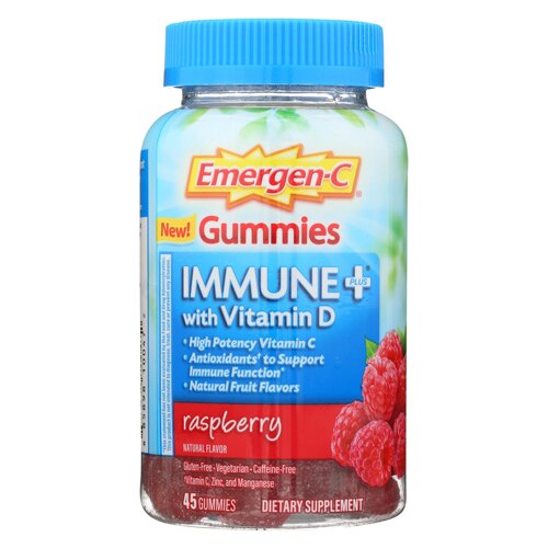 Emergen-C Immune Plus® Gummies Raspberry