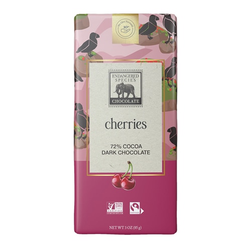 Endangered Species Natural Dark Chocolate Bar Cherries