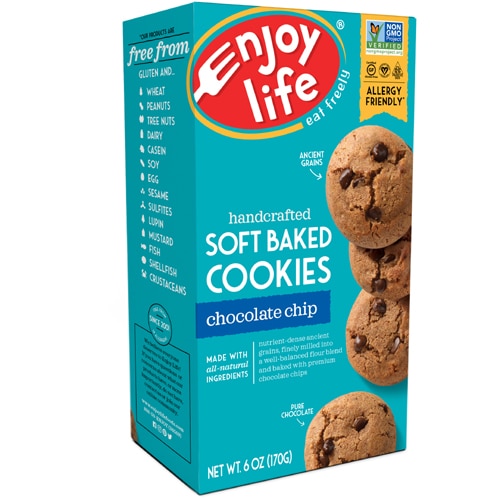 UPC: 853522000191 Enjoy Life – Soft Baked Cookies – Chocolate Chip, 6 oz