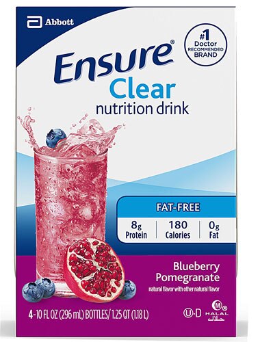 Ensure Clear Nutrition Drink Blueberry Pomegranate