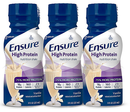 Ensure® High Protein Vanilla Ready-to-Drink Nutrition Shakes, 12 pk / 8 fl  oz - Fry's Food Stores