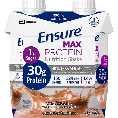Ensure Max Protein Nutrition Shake Cafe Mocha -- 11 fl oz