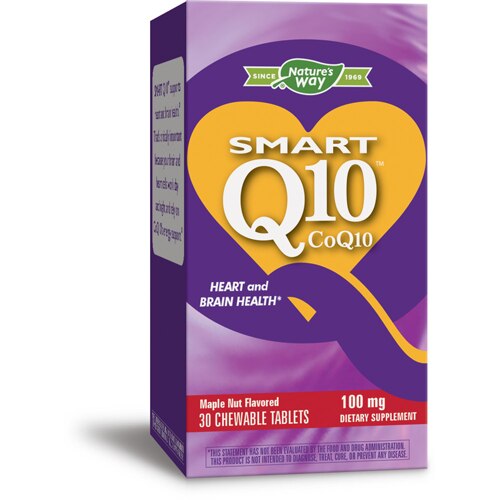 Enzymatic Therapy Smart Q10™ CoQ10 Maple Nut -- 100 mg - 30 Chewable Tablets